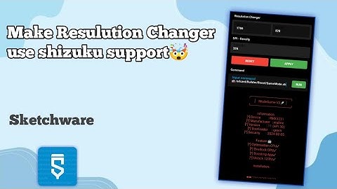 How to make a resolution changer, support shizuku🤯, #sketchware