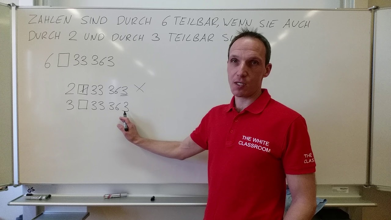 Wann Ist Eine Zahl Durch 6 Teilbar TEILBARKEITSREGEL - WANN ist eine ZAHL durch 6 TEILBAR