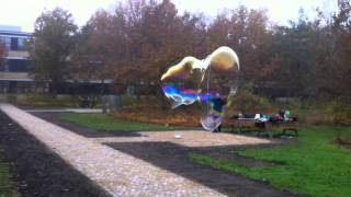 Big soap bubbles with tristring