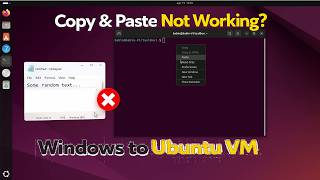 Copy Paste Between Windows Host and Ubuntu Virtual Machine Copy Paste Between Windows Host and Ubuntu Virtual Machine