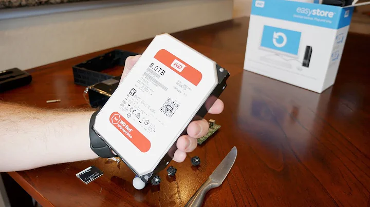 How to "Shuck" (remove) the WD RED drive from a Western Digital Easystore 8TB