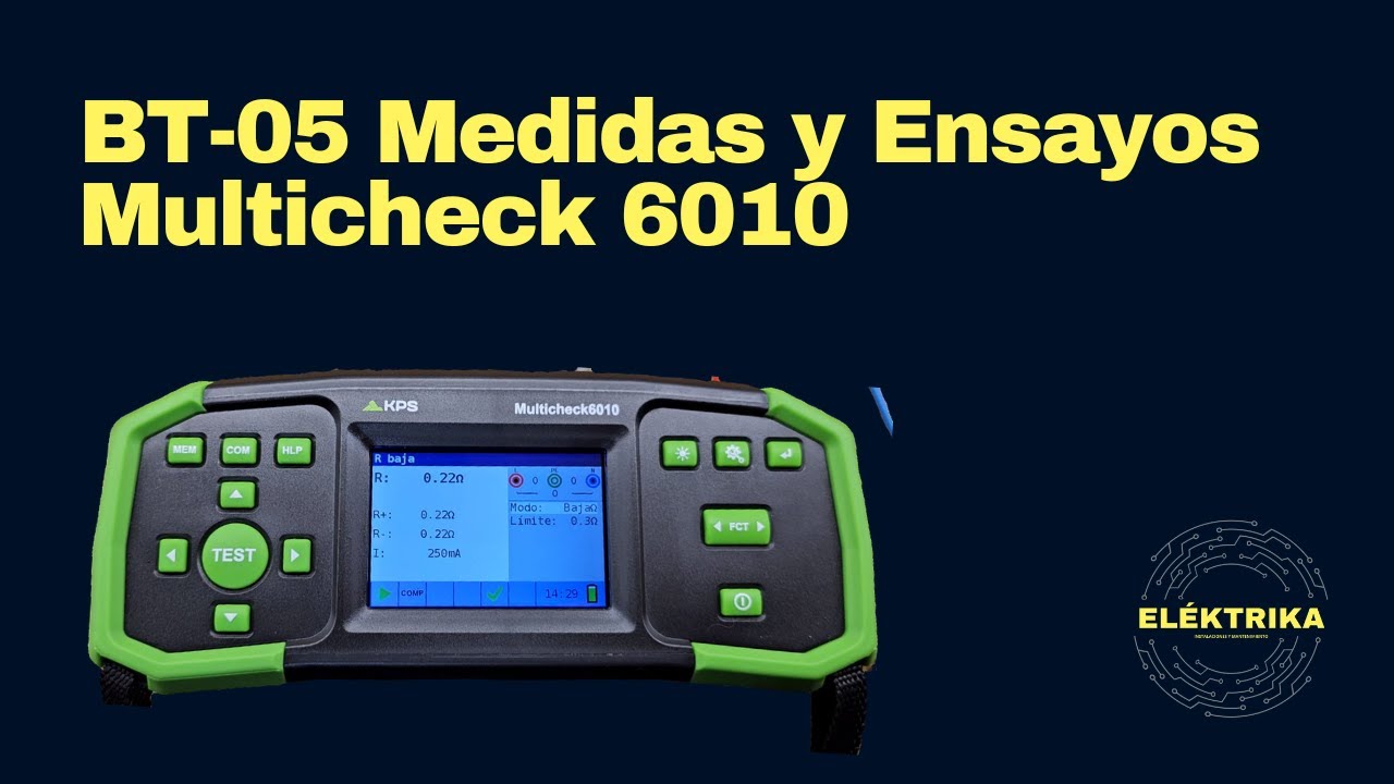 BT-05 Medidas y Ensayos #Multicheck 6010