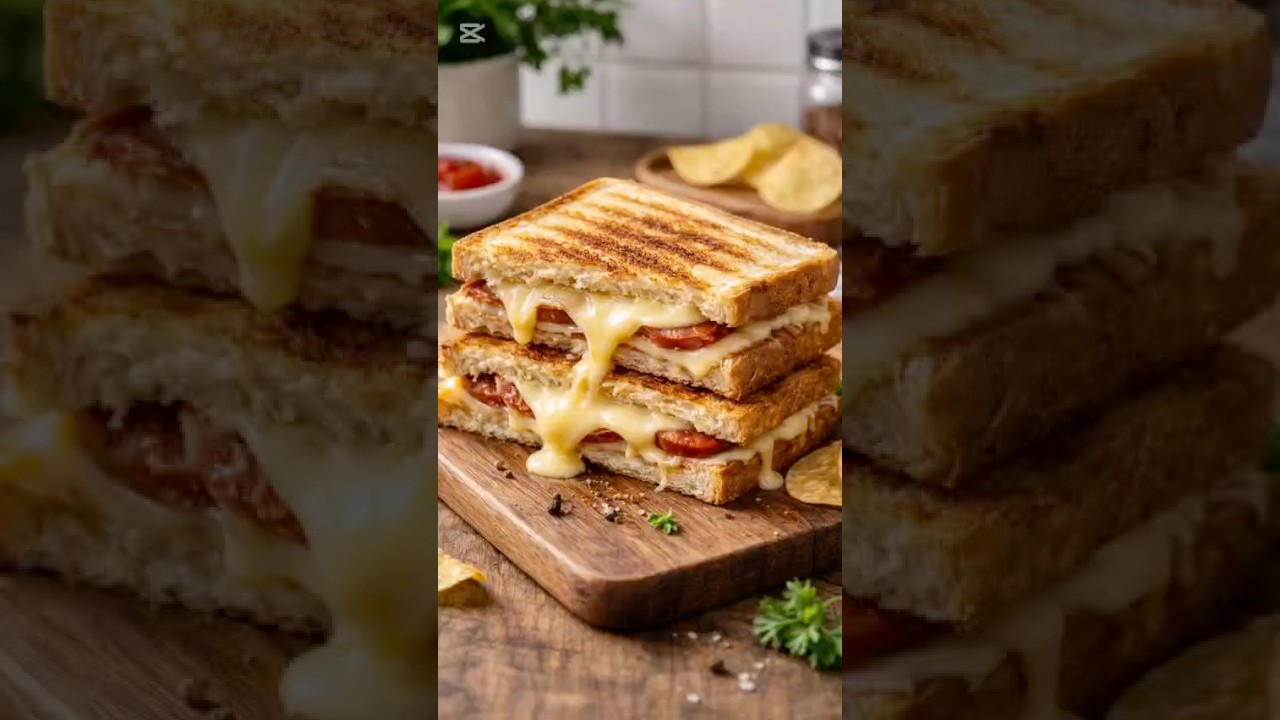 TOST EKMEĞİNDEN 😋SUCUKLU KAŞARLI KAÇAPLI TOST TARİFİ