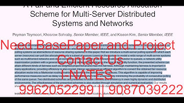 A Fair and Efficient Resource Allocation