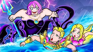 [🐾Paper Doll🐾] Rainbow Rapunzel Mermaid And Malignant Octopus | Lol Surprise Diys