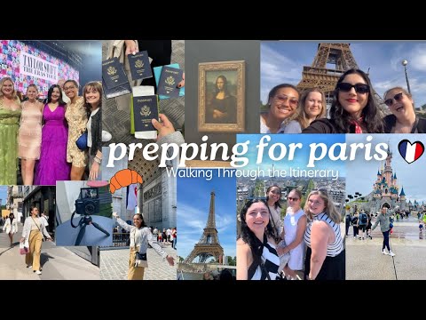 PREPPING FOR PARIS 2024 ✈️ | Walking Through Itinerary | Disneyland Paris, Eiffel Tower & Eras Tour✨