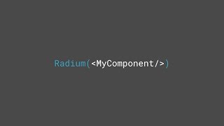 Celebrity Styling React Components Preview: Radium Wealth