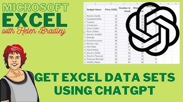 Excel Data With ChatGPT - Create Data for Practice - for Teachers & Trainers