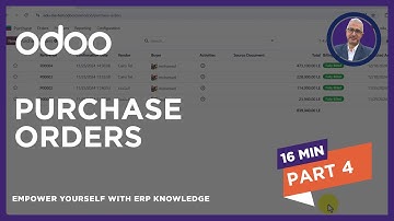 Purchase Orders at Odoo 18 - تطبيق وشرح متكامل لأوامر الشراء على أودوو 18