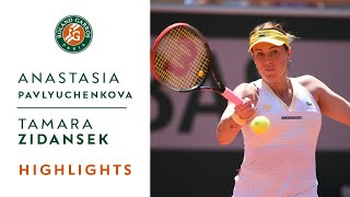 Anastasia Pavlyuchenkova Vs Tamara Zidansek - Semifinals Highlights I Roland-Garros 2021