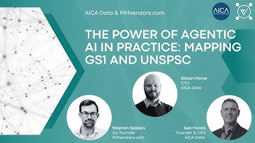 The Power of Agentic AI in Practice: mapping GS1 and UNSPSC - AICA Data & PIMvendors.com