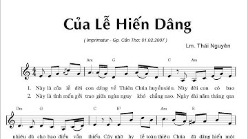 CỦA LỄ HIẾN DÂNG - LM THÁI NGUYÊN - Trình bày Sr. Ngân Vẹn & Thanh Đăng