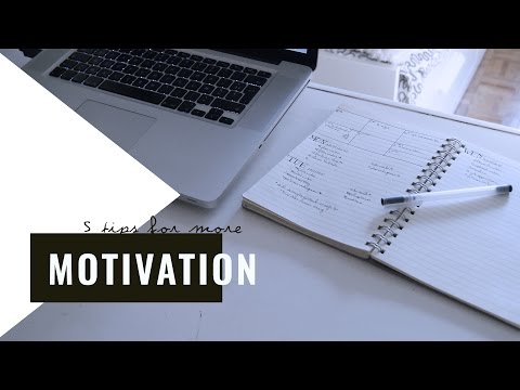 Getting things done - 5 tips for more motivation