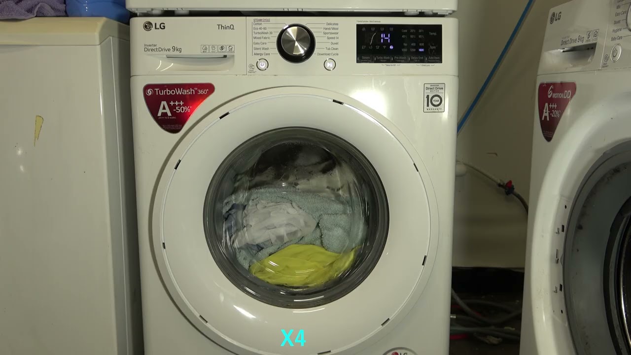 How to Select Spin Only cycle Program on a LG Washing Machine
