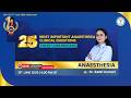 MIST bring 25 Most Important Questions from Anaesthesia on 6th June 2026 for 28th June 2026 FMG Exam