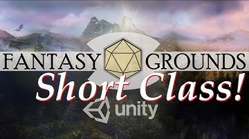 Fantasy Grounds Short Class: Effects 101; Automating Sneak Attack dice