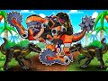 MECHA DISTORUS REX vs INDO RAPTORS! (Minecraft)