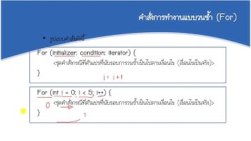 บทที่ 5 การควบคุมทิศทางการทำงานของโปรแกรม ตอนที่ 2 คำสั่งการทำงานแบบวนซ้ำ