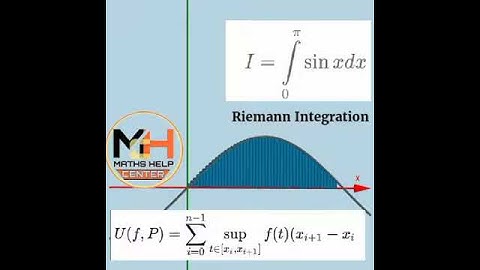 Riemann integration || integration || Mathshelpcenter || master cadre || Sinx || Geometry||