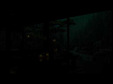 Calming Rain at a Deep Forest Cabin 🌧 (No Ads) | Relaxing Dark Bedroom for Deep Sleep