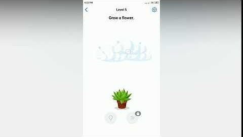 Easy Game - Grow a flower - Level 5 solution