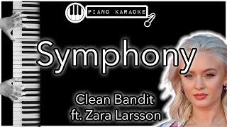 Video thumbnail of "Symphony - Clean Bandit ft. Zara Larsson - Piano Karaoke Instrumental"