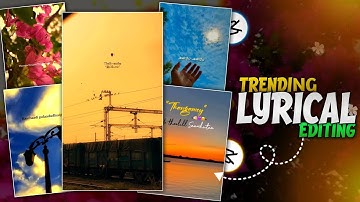 Instagram Trending Reel Editing | Trending Lyrics Video Editing Tamil | Capcut Video Editor Tamil |