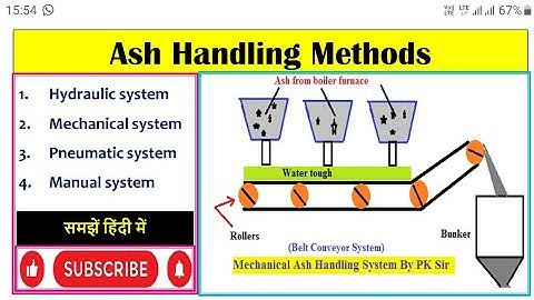 Ash handling methods in power plant (हिन्दी)