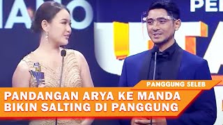 DAPAT PENGHARGAAN, ARYA SALOKA BERIKAN KATA - KATA HANGAT UNTUK AMANDA MANOPO - PANGGUNG SELEB