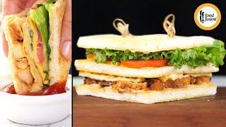 Restaurant Style Club Sandwich Recipe by Food Fusion