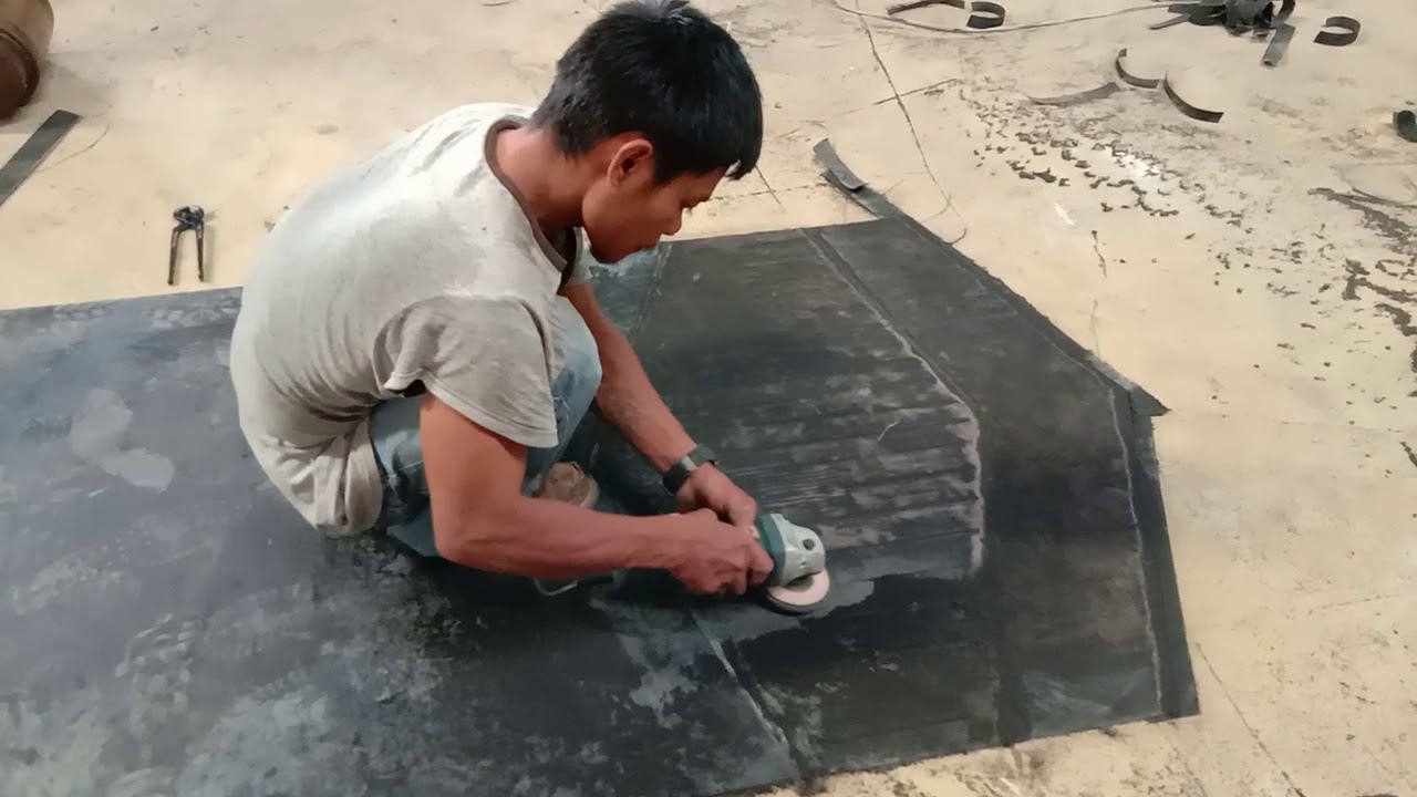 Grinding buffing. Diamond joint