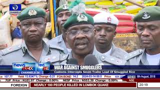 Customs Intercepts 7 Trailer Load Of Smuggled Rice