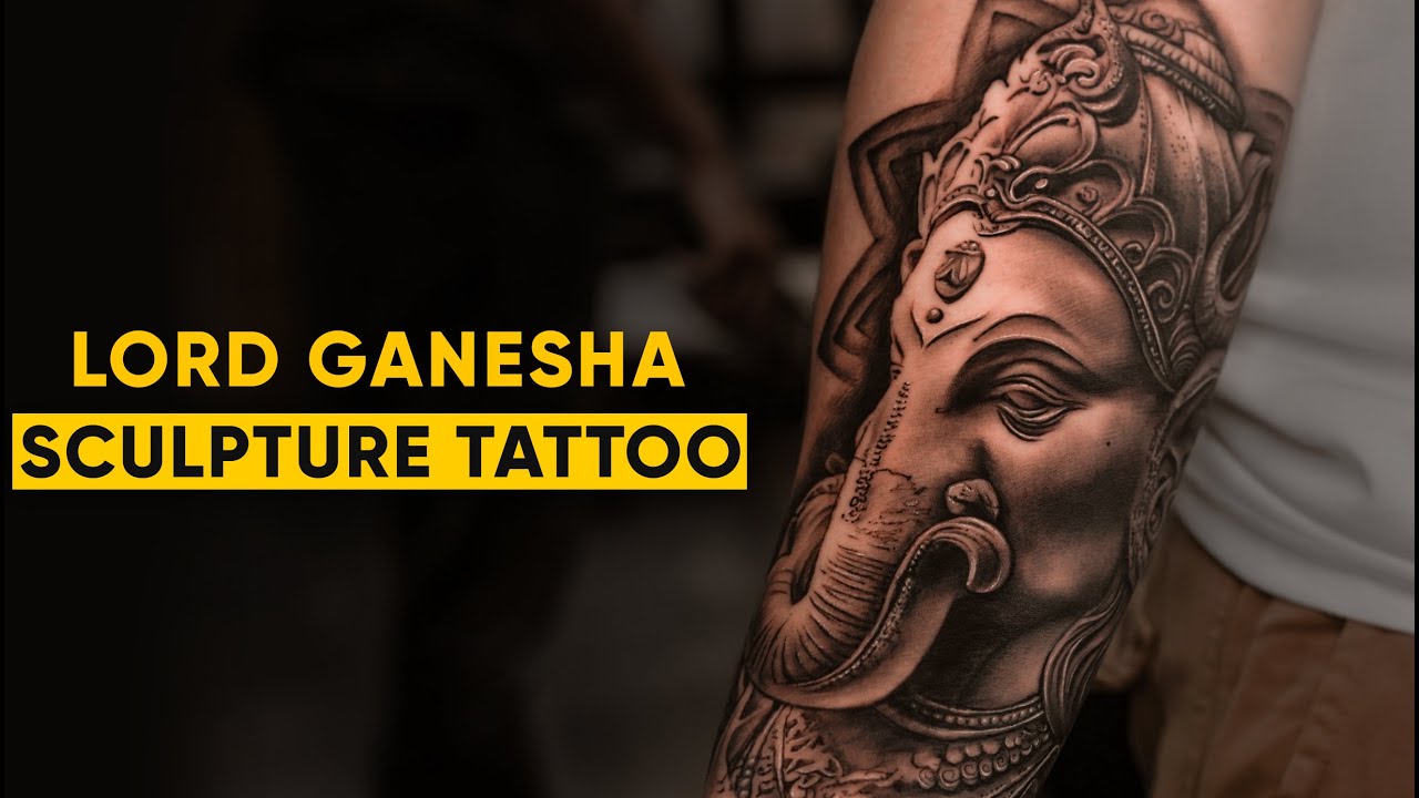 Minimalist Ganesha Tattoo Design