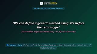 🚀 Day 30 - Generic Classes & Methods | English for Software Engineers