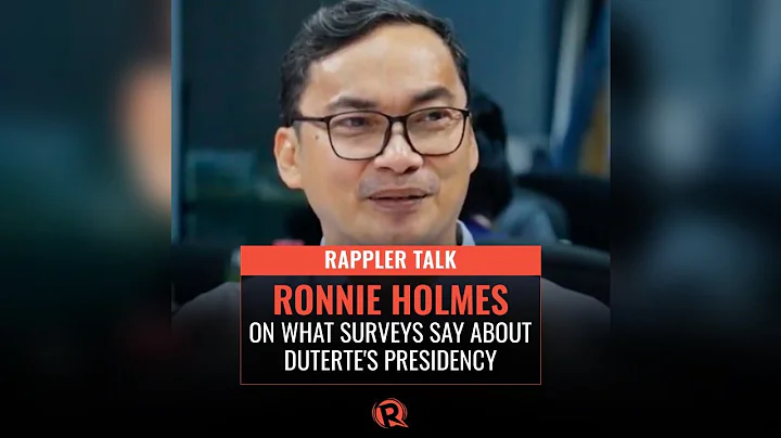 Rappler Talk: Ronnie Holmes on what surveys say ab...