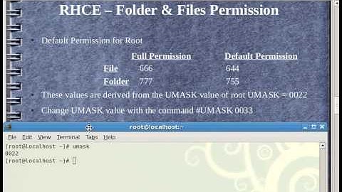 RH033-2 Folder Permission, Runlevel History Tamil.avi