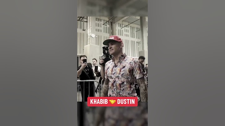 The respect between Khabib and Dustin 🤝 (via Khabib Nurmagomedov/YT)