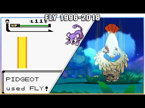 Evolution of Fly - Pokémon Moves (1996-2018)