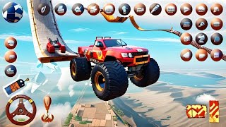 Mountain Climb Car Stunt Game - 4x4 Monster Truck Stunts Driver - Android GamePlay