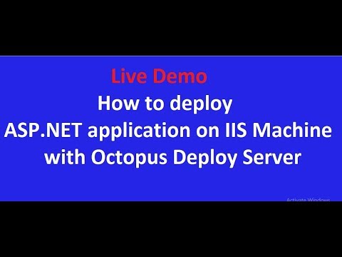 How to deploy ASP.NET application on IIS machine with Octopus Deploy Server