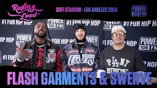 Flash Garments & Swerve Backstage Interview At Rolling Loud With Power 106 & B-Nyce