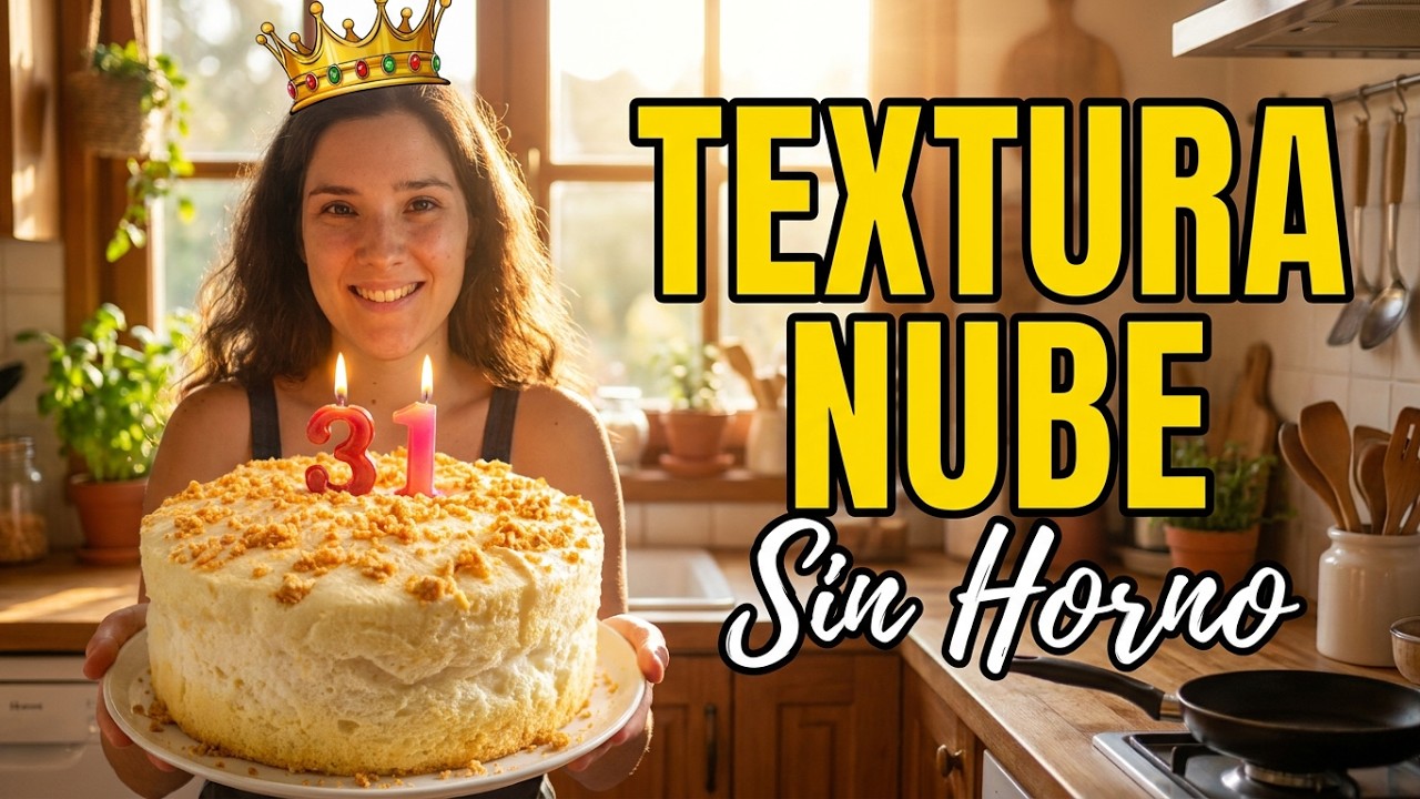 🍋 TARTA ESPONJOSA DE LIMÓN | ¡Sin horno y con textura de nube! ☁️ Thermomix®