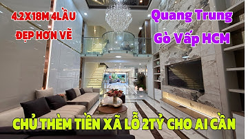 Quá thèm tiền A. Minh xã lỗ 2 tỷ bán nhà xinh 4.2 x 18m 4 lầu Mặt Tiền Kinh Doanh cho ai cần mua 