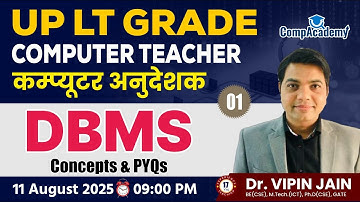 UP LT GRADE Computer Classes | DBMS | Computer Anudeshak Bharti | LT Grade Computer Science Classes
