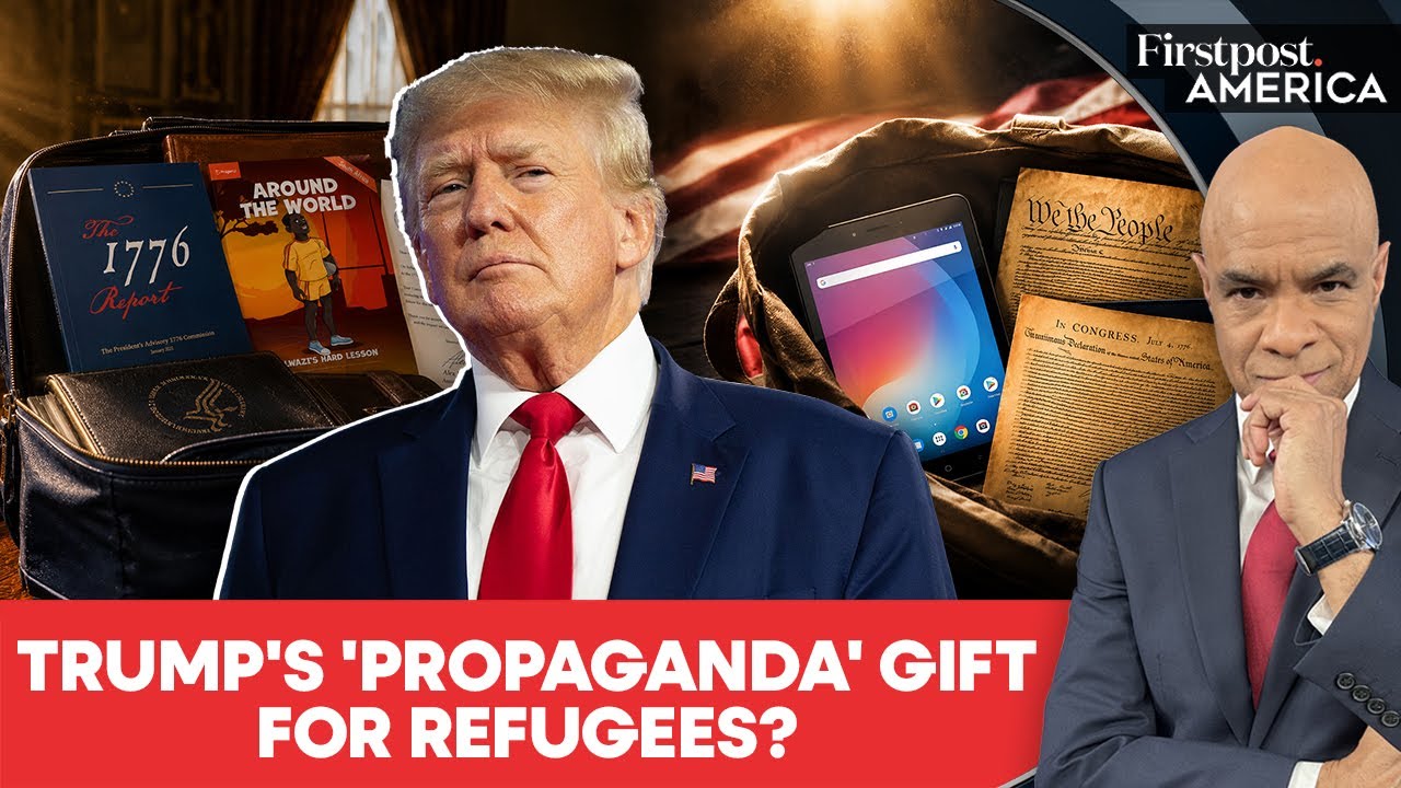 US Flag, Tablet & Reverse Racism: Trump’s Welcome Gift For White Refugees | Firstpost America | N18G thumbnail