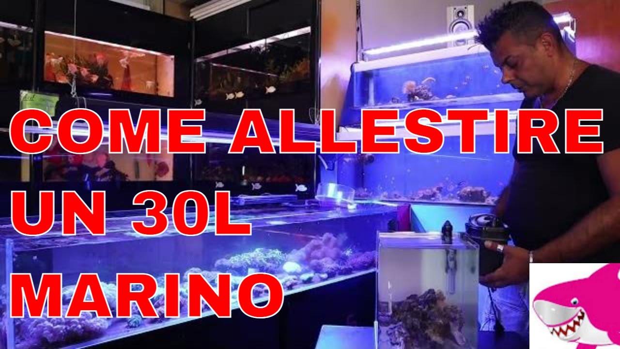 ACQUARIO MINIREEF COMPLETO CON MOBILE E ACCESSORI