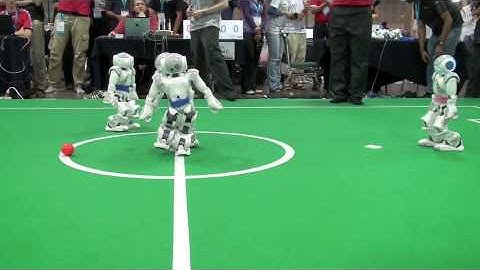 2010 RoboCup SPL: rUNSWift V Nao Devils (fast goal)