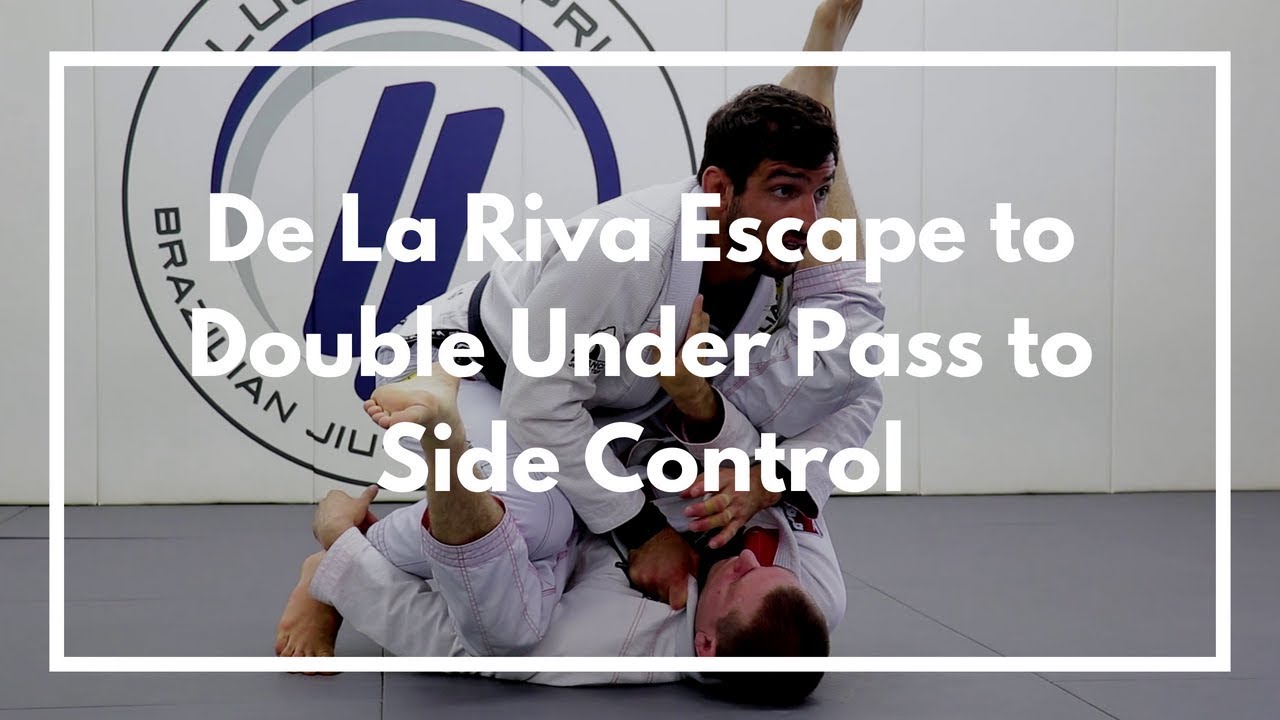 De La Riva Escape to Double Under Pass to Side Control - YouTube