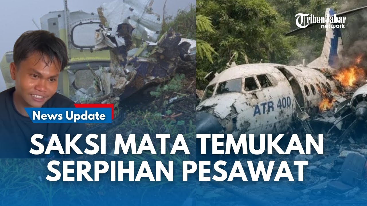 SAKSI MATA !! 2 Pendaki Temukan Serpihan Badan Pesawat ATR 42-500 di Gunung Bulusaraung,