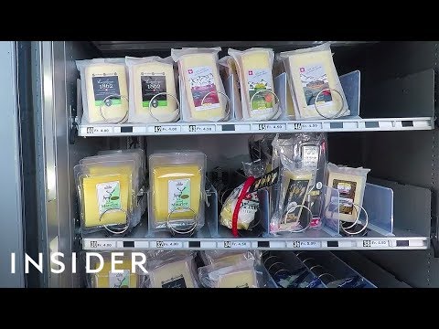 A cheese vending machine in a mountain village in Switzerland :  r/mildlyinteresting